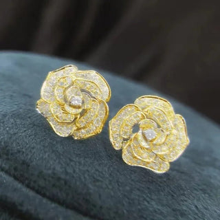 Micara - Rosy Sparkles - Ohrringe - Ohrringe - Gold - Müller Mode