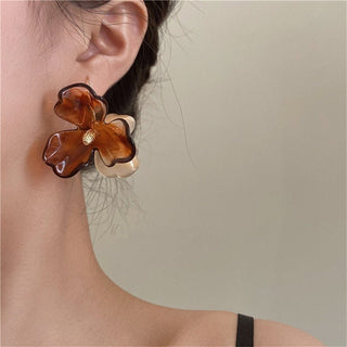Micara - Rustic Bloomers - Ohrringe - Ohrringe - Braun - Müller Mode