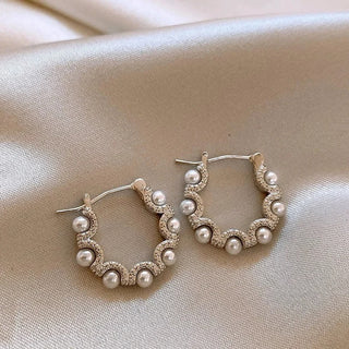 Micara - Silver Halo - Ohrringe - Ohrringe - Weiß - Müller Mode