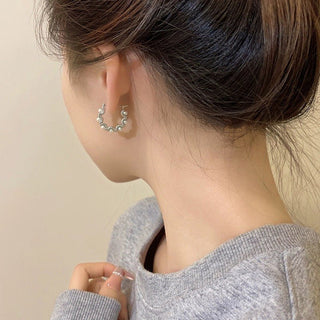 Micara - Silver Halo - Ohrringe - Ohrringe - Weiß - Müller Mode