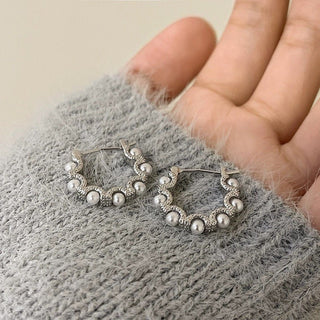 Micara - Silver Halo - Ohrringe - Ohrringe - Weiß - Müller Mode