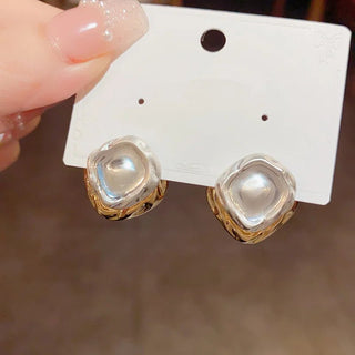 Micara - Silver Square - Ohrringe - Ohrringe - Quadratisch - Müller Mode