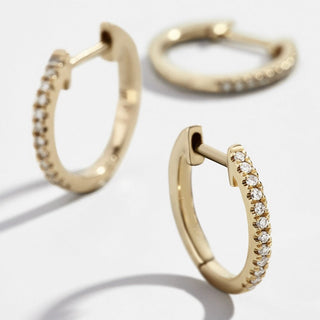 Micara - Sparkly Hoops - Ohrringe - Ohrringe - Gold - Müller Mode