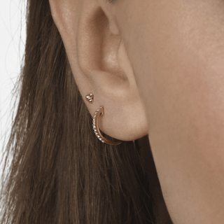 Micara - Sparkly Hoops - Ohrringe - Ohrringe - Gold - Müller Mode