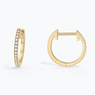 Micara - Sparkly Hoops - Ohrringe - Ohrringe - Gold - Müller Mode