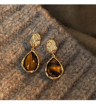 Micara - Tiger's Eye - Ohrringe - Ohrringe - Tropfen - Ohrringe - Müller Mode