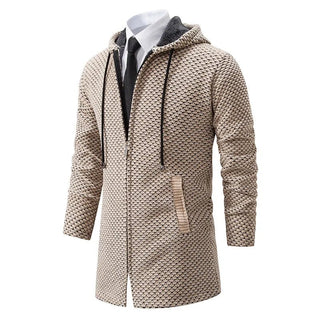Mikkel - Wolljacke mit Kapuze für Männer - Winterjacken - Beige - Müller Mode