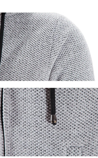 Mikkel - Wolljacke mit Kapuze für Männer - Winterjacken - Dunkelgrau - Müller Mode