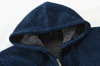 Mikkel - Wolljacke mit Kapuze für Männer - Winterjacken - Dunkelgrau - Müller Mode