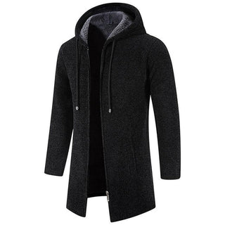 Mikkel - Wolljacke mit Kapuze für Männer - Winterjacken - Schwarz - Müller Mode