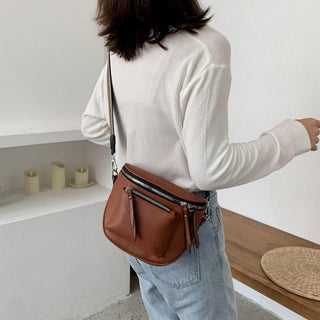 Mona - Handliche Schultertasche - Crossbody - Tasche - Schultertaschen - Braun - Müller Mode