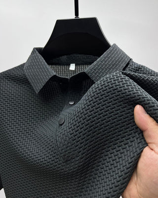 Morten - Herren - Poloshirt aus Mesh - Polos - Grau - Müller Mode