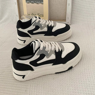 Myka - Trendige Freizeit - Sneakers - Plateau - Stil - Sneakers - Schwarz - Müller Mode