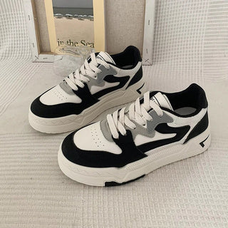 Myka - Trendige Freizeit - Sneakers - Plateau - Stil - Sneakers - Schwarz - Müller Mode