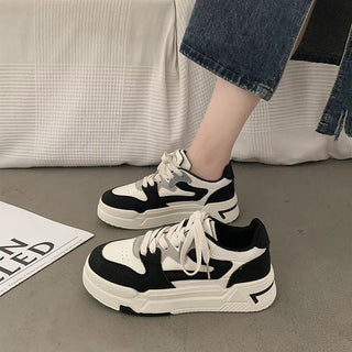 Myka - Trendige Freizeit - Sneakers - Plateau - Stil - Sneakers - Schwarz - Müller Mode