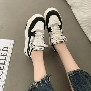 Myka - Trendige Freizeit - Sneakers - Plateau - Stil - Sneakers - Schwarz - Müller Mode