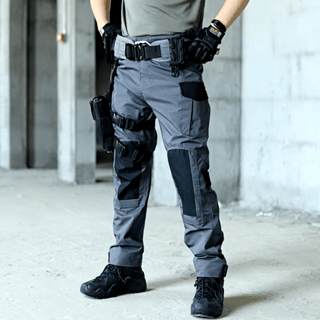 Mykel - Taktische Cargohose - Bewegungsfreundliche Passform - Cargohosen - Grau - Müller Mode