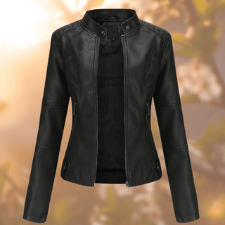 Nanna - Lederjacke - Bikerjacke - Lederjacken - Schwarz - Müller Mode