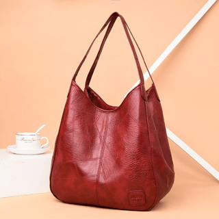 Naoko - Leder - Schultertasche - Geräumiges Inneres - Schultertaschen - Schwarz - Müller Mode