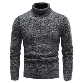 Nils - Moderner Rollkragenpullover - Strickwaren - Dunkelgrau - Müller Mode
