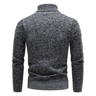 Nils - Moderner Rollkragenpullover - Strickwaren - Dunkelgrau - Müller Mode