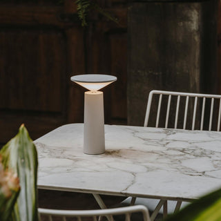Nimbus - Schwenkbare Tischleuchte - Tischlampe - Weiß - Müller Mode