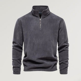 Oskar - Fleecepullover mit Rollkragen - Strickwaren - Dunkelgrau - Müller Mode