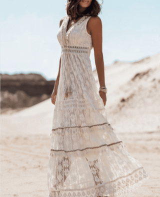Paige - Kleid - Bohème - Stil - Kleider - Beige - Müller Mode