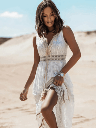 Paige - Kleid - Bohème - Stil - Kleider - Weiß - Müller Mode