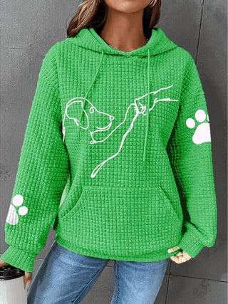 PawPound - Bequemer und warmer Hoodie für Frauen - Sweatshirts & Hoodies - Grün - Müller Mode