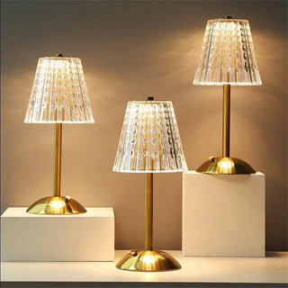Pharos - Goldene Kristallen Tischlampe - Tischlampe - Gold - Müller Mode