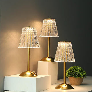 Pharos - Goldene Kristallen Tischlampe - Tischlampe - Gold - Müller Mode