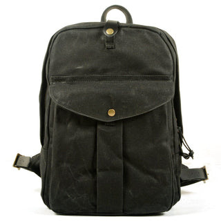 Phineas - Canvas - Rucksack - Robuster Vintage - Stil - Rucksäcke - Schwarz - Müller Mode