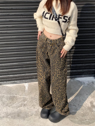 Primrose - Hose mit Leopardenmuster - Weit geschnittenes Bein - Jogginghosen - Leopardenmuster - Müller Mode