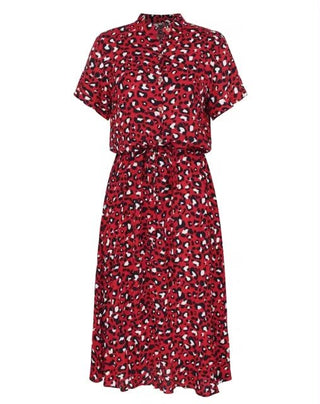 Rahel - Vintage Midi - Kleid - Polka - Dot - Kleider - Rot - Müller Mode