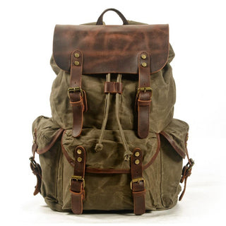 Ringo - Outdoor - und Reise - Rucksack - Vintage - Schnallen - Stil - Rucksäcke - Armeegrün - Müller Mode