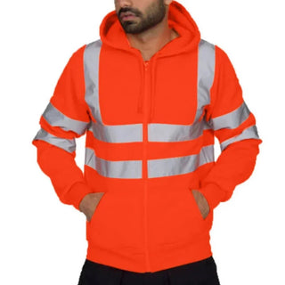 Ronan - Reflektierender Sicherheits - Hoodie - Robuste Arbeitskleidung - Arbeitsjacken - Orange - Müller Mode