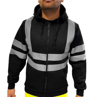 Ronan - Reflektierender Sicherheits - Hoodie - Robuste Arbeitskleidung - Arbeitsjacken - Schwarz - Müller Mode