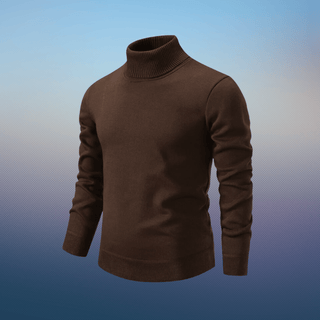 Samuel - Rollkragenpullover aus Seidenwolle - Strickwaren - Braun - Müller Mode