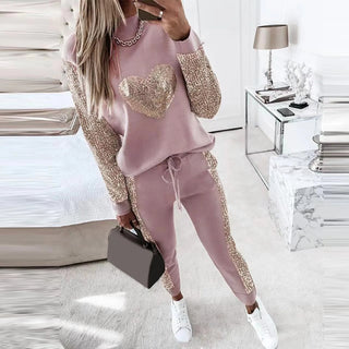 Sanna - Moderner Hausanzug für Frauen - Sets - Rosa - Müller Mode