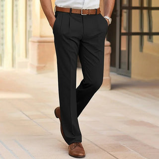 Sebastian Tailored Flachfronthose - Hosen - Schwarz - Müller Mode