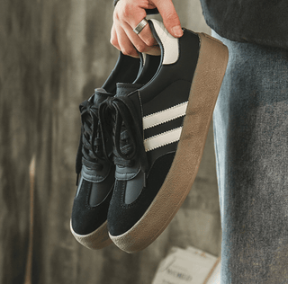 Serina Retro Gestreifte Sneakers - Sneakers - Beige - Müller Mode