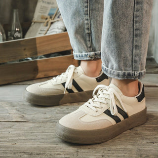 Serina Retro Gestreifte Sneakers - Sneakers - Beige - Müller Mode
