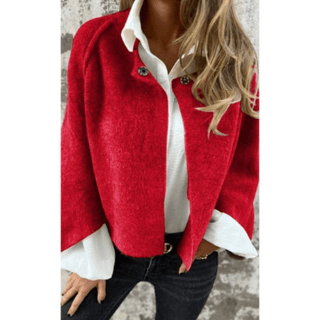 Sheryl Dicke Thermo - Strickjacke - Strickwaren - Rot - Müller Mode