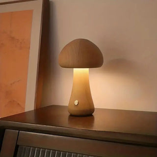 Shimmer - Pilz - Tischlampe - Tischlampe - Holz - Müller Mode