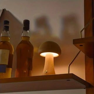 Shimmer - Pilz - Tischlampe - Tischlampe - Holz - Müller Mode