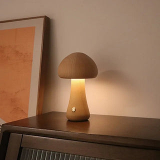 Shimmer - Pilz - Tischlampe - Tischlampe - Holz - Müller Mode