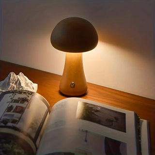 Shimmer - Pilz - Tischlampe - Tischlampe - Holz - Müller Mode