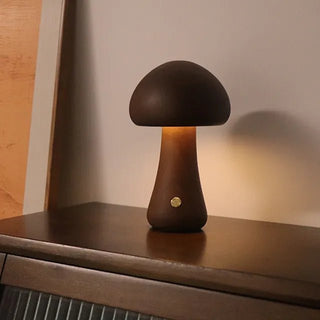 Shimmer - Pilz - Tischlampe - Tischlampe - Walnuss - Müller Mode