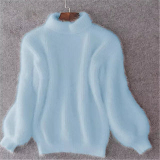 Sif - Vintage - Rollkragenpullover - Strickwaren - Blau - Müller Mode